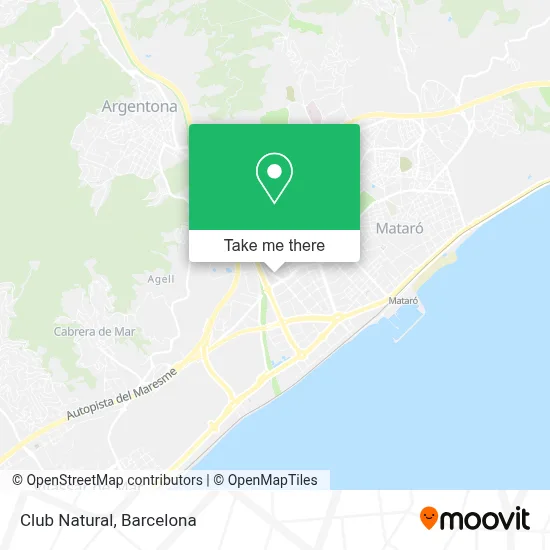 Club Natural map