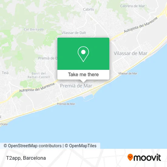 T2app map