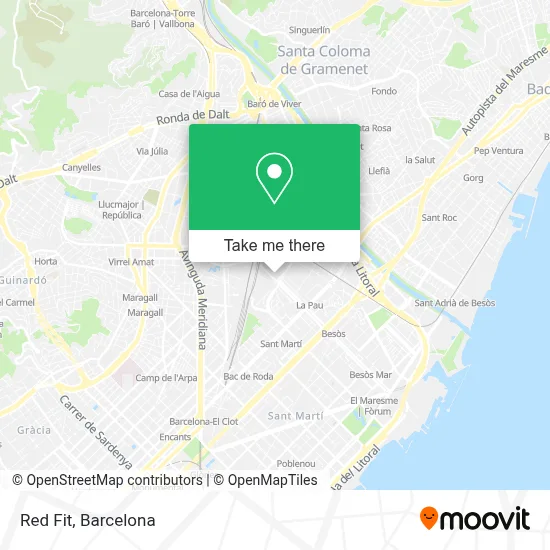 Red Fit map