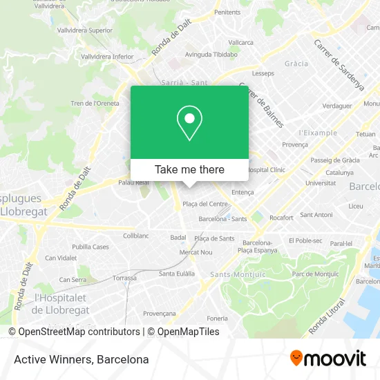 Active Winners map
