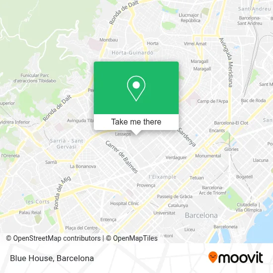 Casa Azul map
