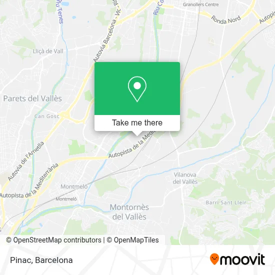 Pinac map