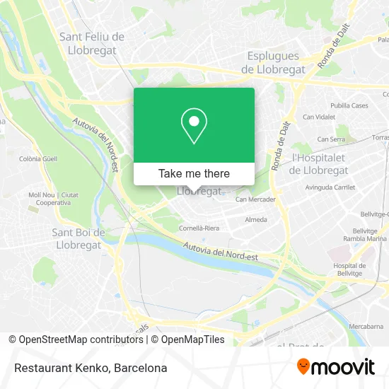 Restaurant Kenko map