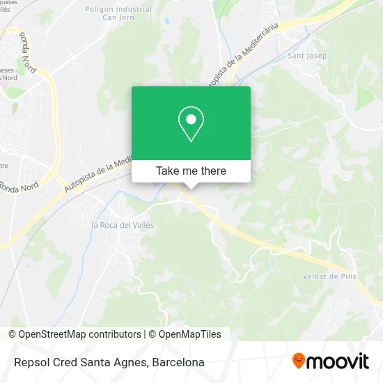 Repsol Cred Santa Agnes map