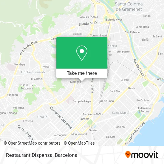 Restaurant Dispensa map