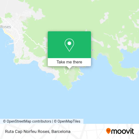 Ruta Cap Norfeu Roses map