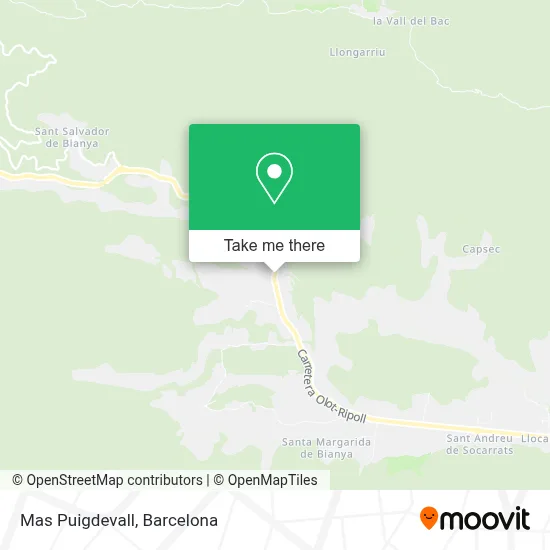 Mas Puigdevall map