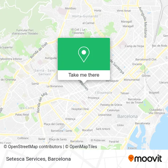 Setesca Services map