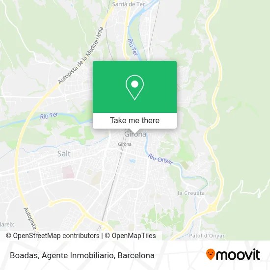 mapa Boadas, Agente Inmobiliario