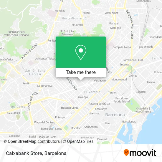 Caixabank Store map