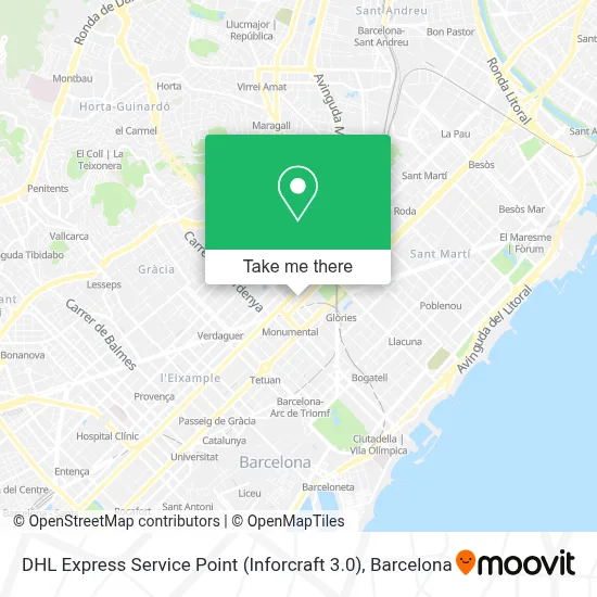 DHL Express Service Point (Inforcraft 3.0) map