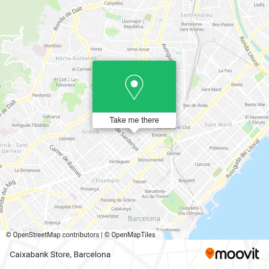 Caixabank Store map