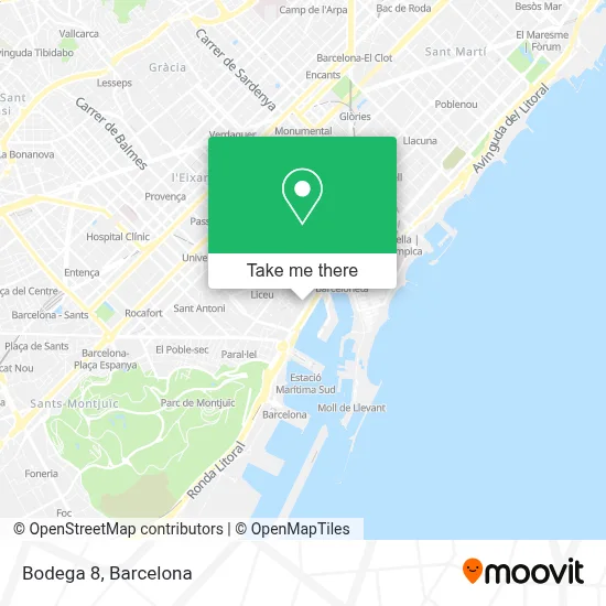 Bodega 8 map