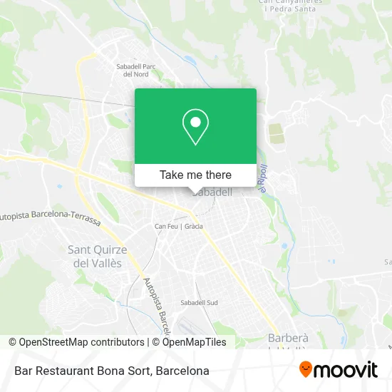Bar Restaurant Bona Sort map