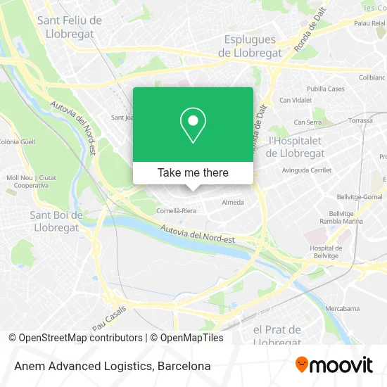 Anem Advanced Logistics map
