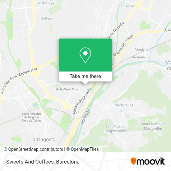 Sweets And Coffees map