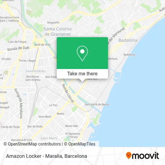 Amazon Locker - Maralia map