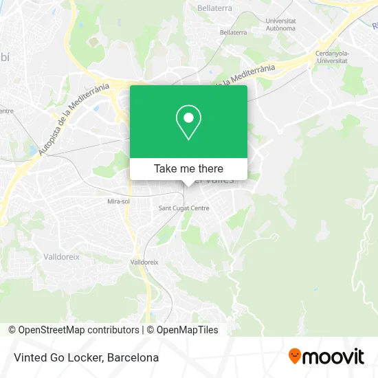 Vinted Go Locker map