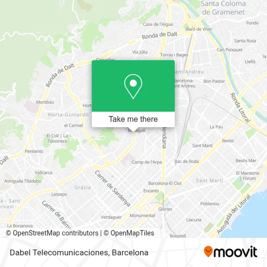 Dabel Telecomunicaciones map