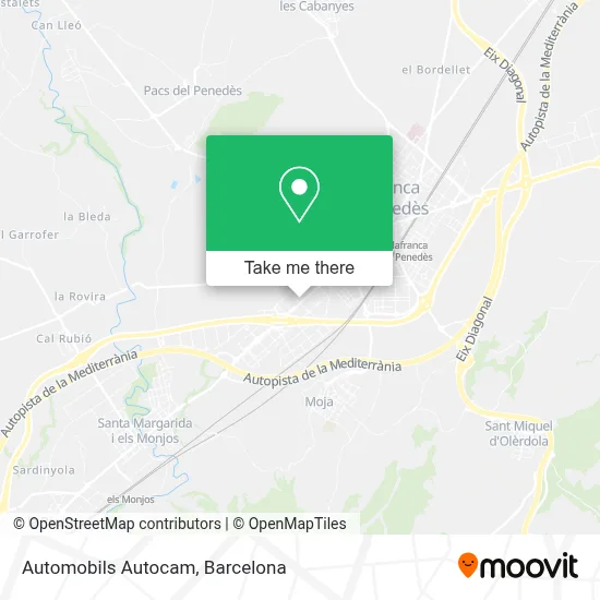 Automobils Autocam map