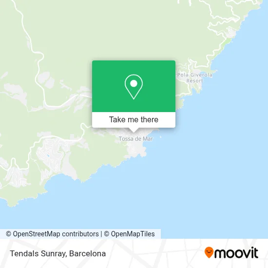 Tendals Sunray map