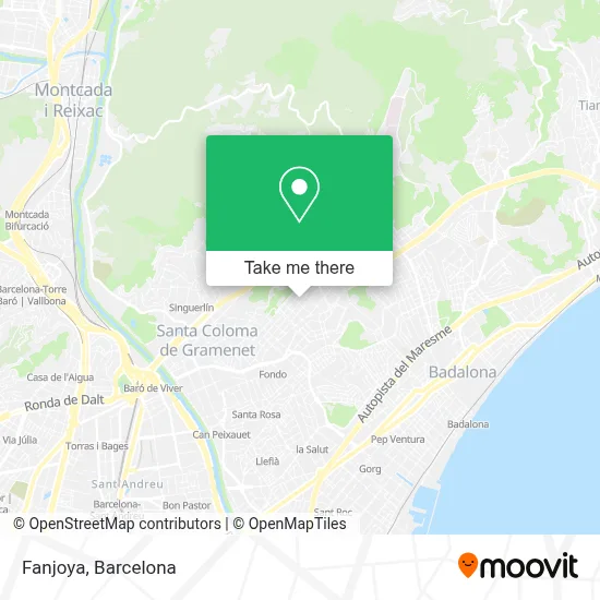 Fanjoya map