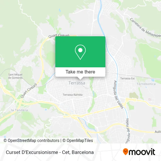 Curset D'Excursionisme - Cet map