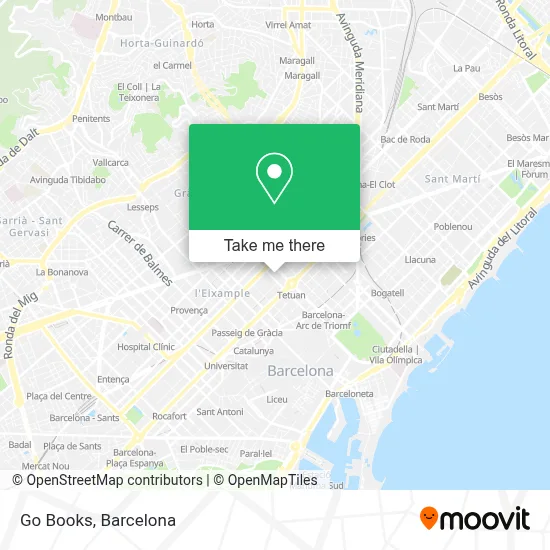 Go Books map