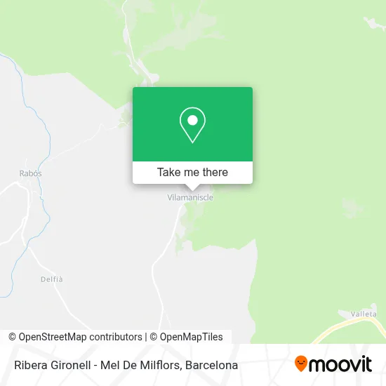 Ribera Gironell - Mel De Milflors map
