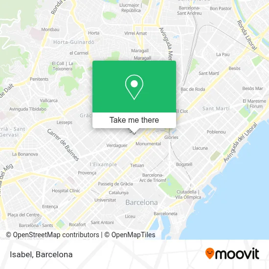 mapa Isabel