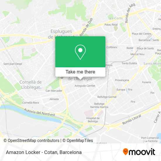 Amazon Locker - Cotan map