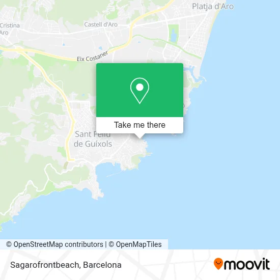 Sagarofrontbeach map