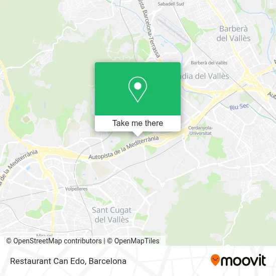 Restaurant Can Edo map