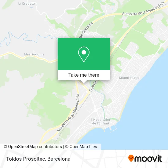 Toldos Prosoltec map