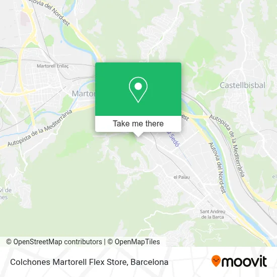 Colchones Martorell Flex Store map