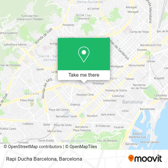 Rapi Ducha Barcelona map