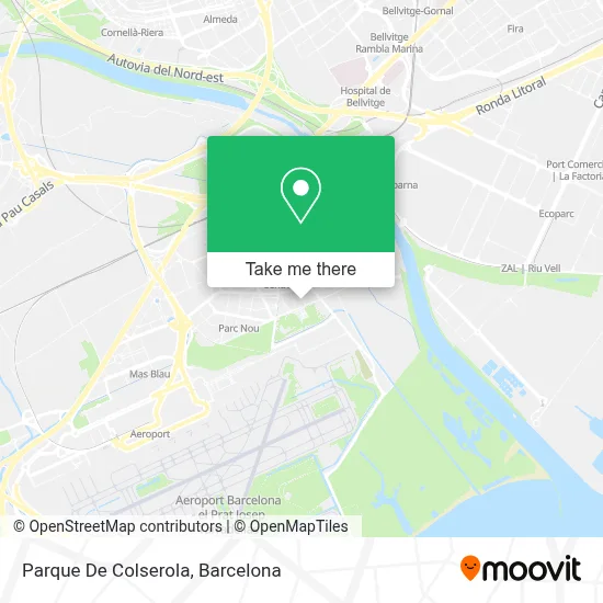 Parque De Colserola map