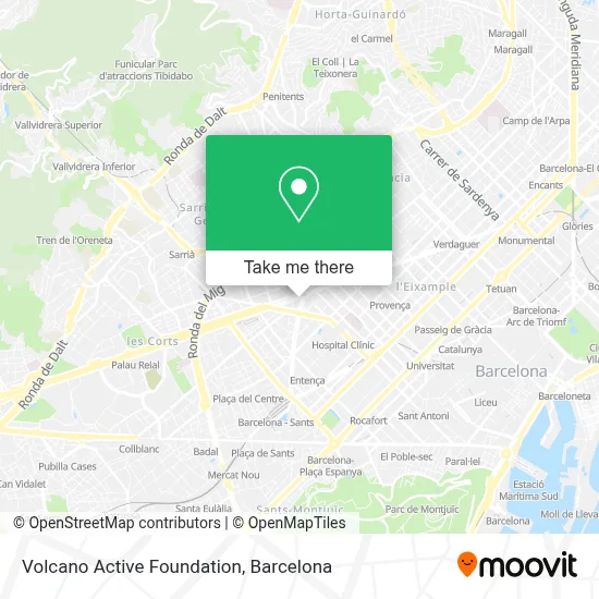 Volcano Active Foundation map