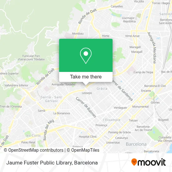 Jaume Fuster Public Library map