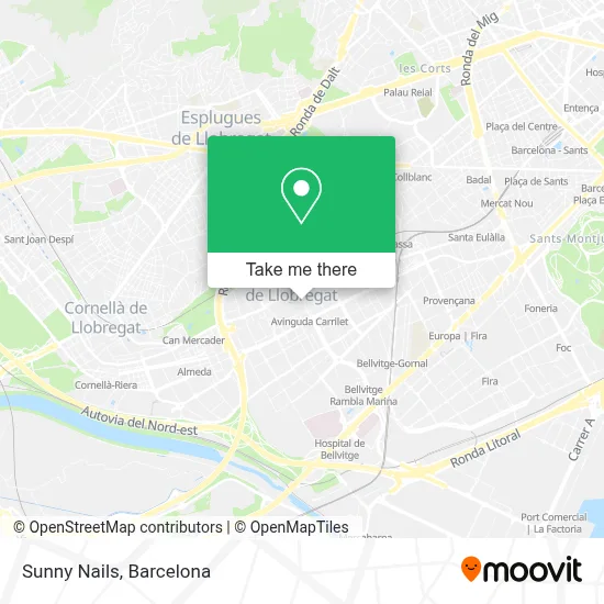 Sunny Nails map
