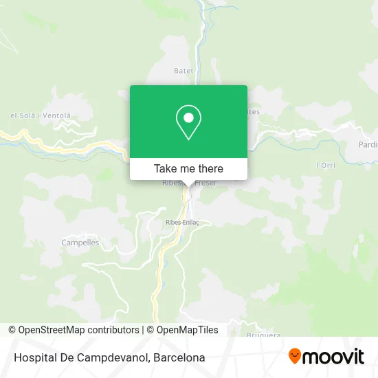Hospital De Campdevanol map