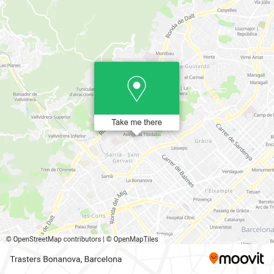 Trasters Bonanova map