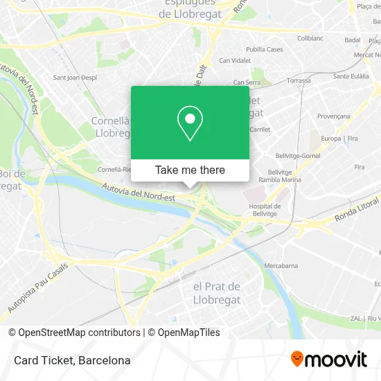 Card Ticket map