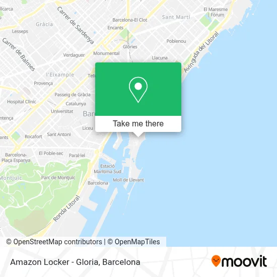 Amazon Locker - Gloria map