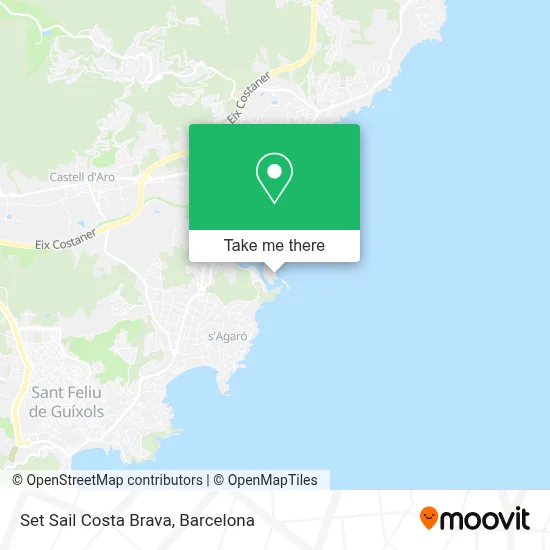 Set Sail Costa Brava map