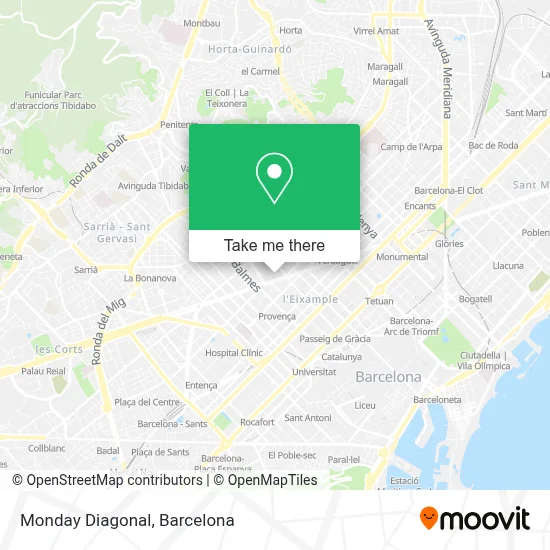 Monday Diagonal map