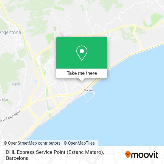 DHL Express Service Point (Estanc Mataro) map