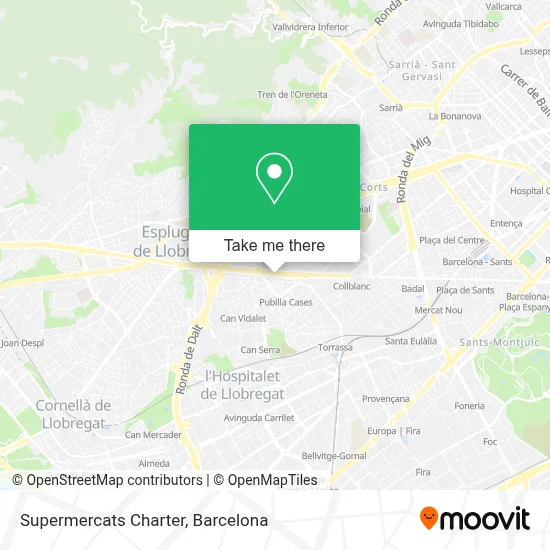 Supermercats Charter map