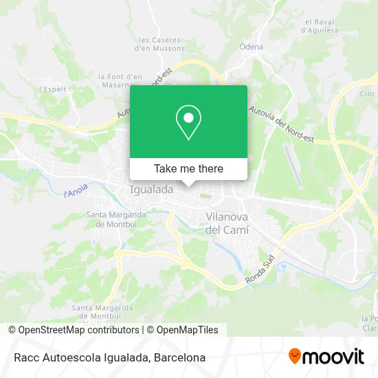 Racc Autoescola Igualada map