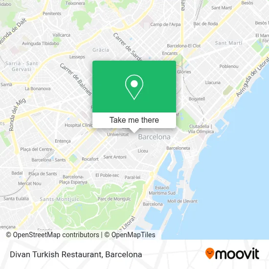 Divan Turkish Restaurant map